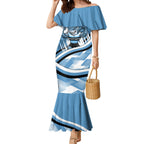 Cronulla Sharks Rugby Mascot Mermaid Dress Fierce Athlete Graphic in Sports Style