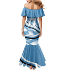 Cronulla Sharks Rugby Mascot Mermaid Dress Fierce Athlete Graphic in Sports Style
