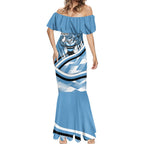 Cronulla Sharks Rugby Mascot Mermaid Dress Fierce Athlete Graphic in Sports Style