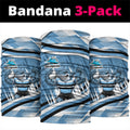 Cronulla Sharks Rugby Mascot Neck Gaiter Fierce Athlete Graphic in Sports Style