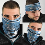 Cronulla Sharks Rugby Mascot Neck Gaiter Fierce Athlete Graphic in Sports Style