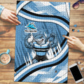 Cronulla Sharks Rugby Mascot Puzzle Fierce Athlete Graphic in Sports Style