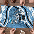 Cronulla Sharks Rugby Mascot Puzzle Fierce Athlete Graphic in Sports Style