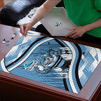 Cronulla Sharks Rugby Mascot Puzzle Fierce Athlete Graphic in Sports Style