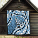 Cronulla Sharks Rugby Mascot Quilt Fierce Athlete Graphic in Sports Style