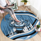 Cronulla Sharks Rugby Mascot Round Carpet Fierce Athlete Graphic in Sports Style