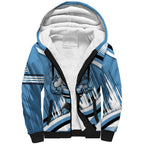 Cronulla Sharks Rugby Mascot Sherpa Hoodie Fierce Athlete Graphic in Sports Style