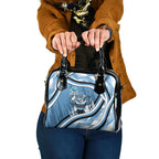 Cronulla Sharks Rugby Mascot Shoulder Handbag Fierce Athlete Graphic in Sports Style