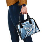 Cronulla Sharks Rugby Mascot Shoulder Handbag Fierce Athlete Graphic in Sports Style