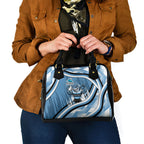 Cronulla Sharks Rugby Mascot Shoulder Handbag Fierce Athlete Graphic in Sports Style
