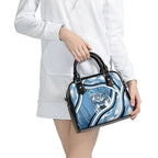 Cronulla Sharks Rugby Mascot Shoulder Handbag Fierce Athlete Graphic in Sports Style