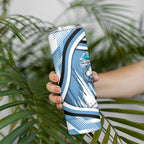 Cronulla Sharks Rugby Mascot Skinny Tumbler Fierce Athlete Graphic in Sports Style