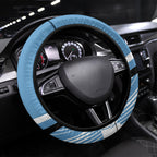 Cronulla Sharks Rugby Mascot Steering Wheel Cover Fierce Athlete Graphic in Sports Style