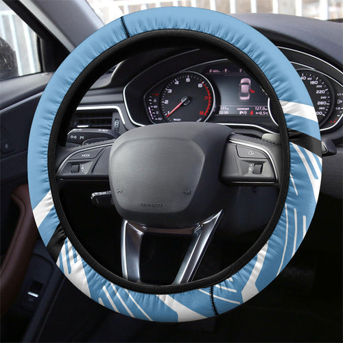Cronulla Sharks Rugby Mascot Steering Wheel Cover Fierce Athlete Graphic in Sports Style
