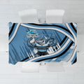 Cronulla Sharks Rugby Mascot Tablecloth Fierce Athlete Graphic in Sports Style