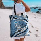 Cronulla Sharks Rugby Mascot Tote Bag Fierce Athlete Graphic in Sports Style