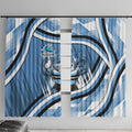 Cronulla Sharks Rugby Mascot Window Curtain Fierce Athlete Graphic in Sports Style