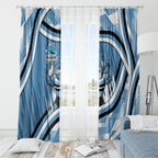Cronulla Sharks Rugby Mascot Window Curtain Fierce Athlete Graphic in Sports Style