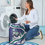 New Zealand Warriors Rugby Mascot Laundry Basket Fierce Athlete Graphic in Sports Style