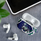 New Zealand Warriors Rugby Mascot AirPods Case Fierce Athlete Graphic in Sports Style