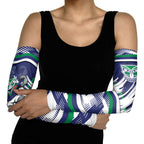 New Zealand Warriors Rugby Mascot Arm Sleeves Fierce Athlete Graphic in Sports Style