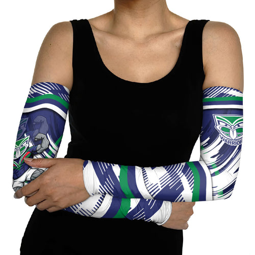 New Zealand Warriors Rugby Mascot Arm Sleeves Fierce Athlete Graphic in Sports Style