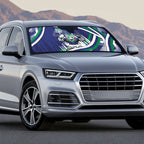 New Zealand Warriors Rugby Mascot Auto Sun Shade Fierce Athlete Graphic in Sports Style