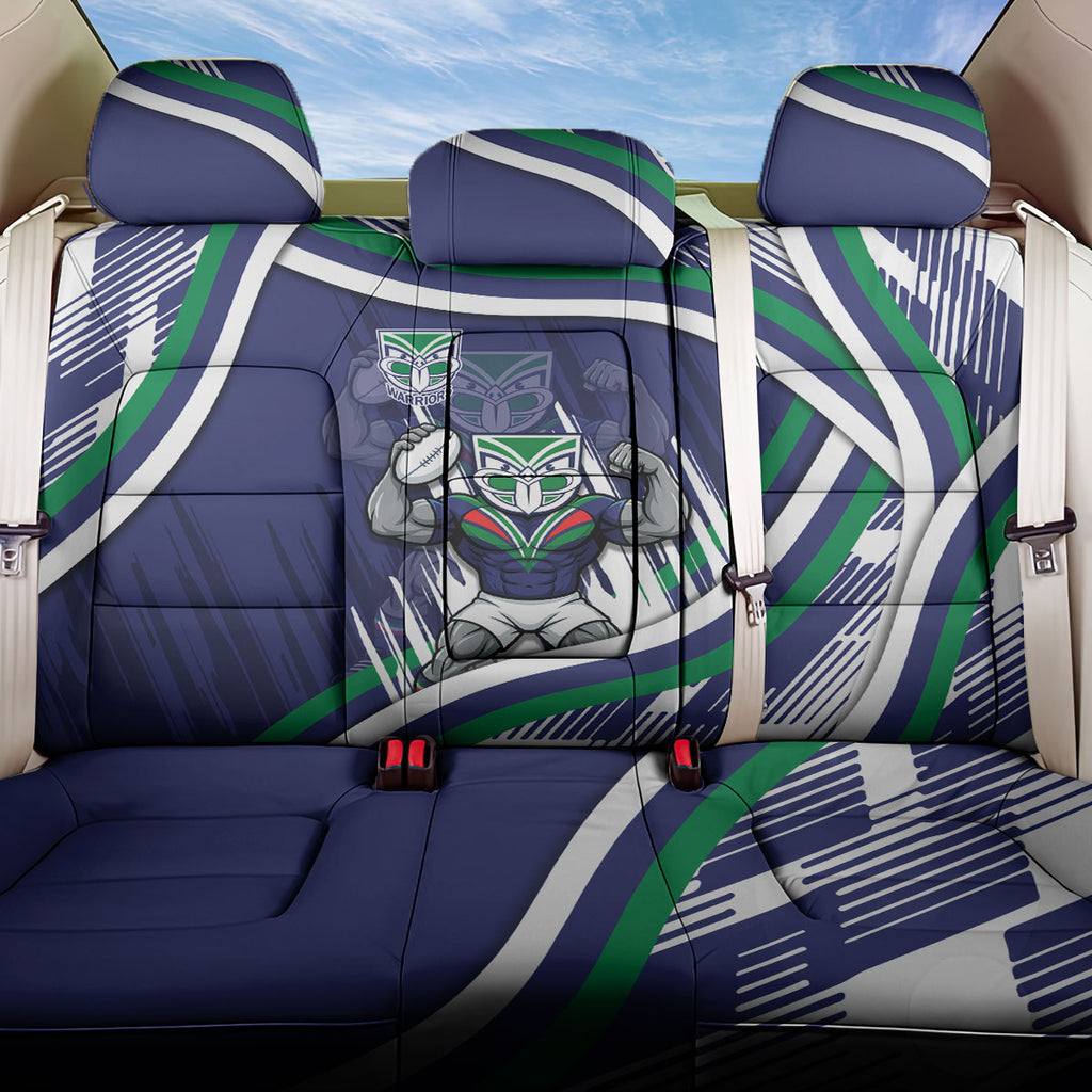 New Zealand Warriors Rugby Mascot Back Car Seat Cover Fierce Athlete Graphic in Sports Style