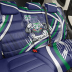 New Zealand Warriors Rugby Mascot Back Car Seat Cover Fierce Athlete Graphic in Sports Style