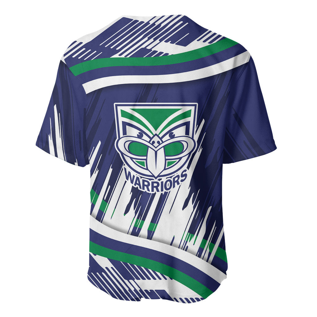 New Zealand Warriors Rugby Mascot Baseball Jersey Fierce Athlete Graphic in Sports Style