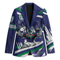 New Zealand Warriors Rugby Mascot Blazer Fierce Athlete Graphic in Sports Style