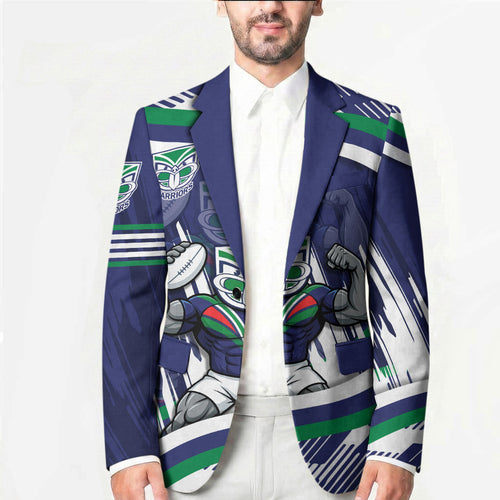 New Zealand Warriors Rugby Mascot Blazer Fierce Athlete Graphic in Sports Style