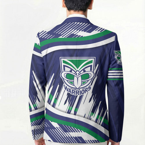 New Zealand Warriors Rugby Mascot Blazer Fierce Athlete Graphic in Sports Style