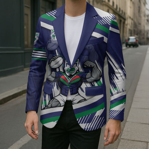 New Zealand Warriors Rugby Mascot Blazer Fierce Athlete Graphic in Sports Style