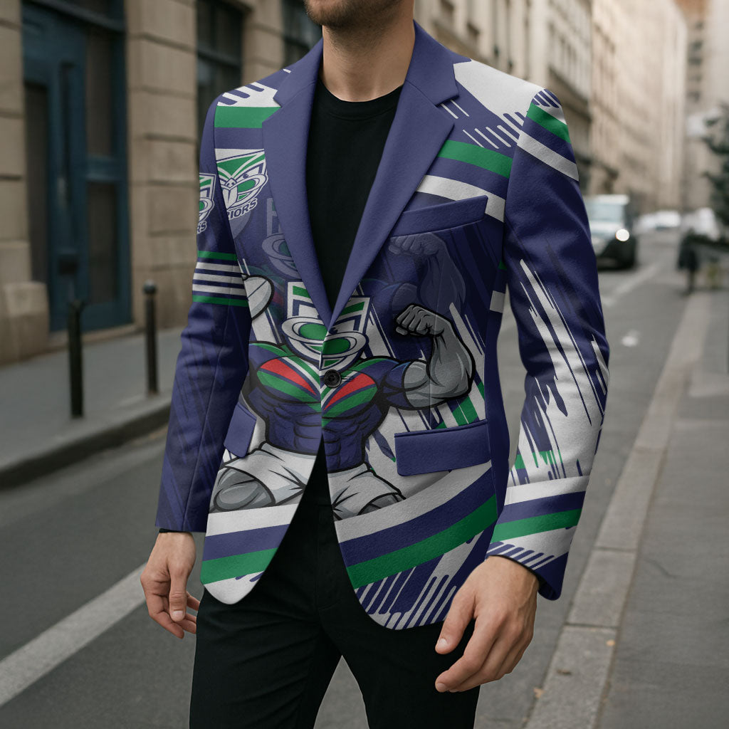New Zealand Warriors Rugby Mascot Blazer Fierce Athlete Graphic in Sports Style
