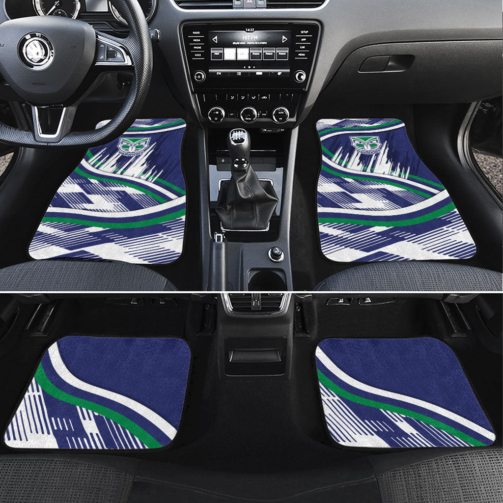 New Zealand Warriors Rugby Mascot Car Mats Fierce Athlete Graphic in Sports Style