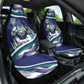 New Zealand Warriors Rugby Mascot Car Seat Cover Fierce Athlete Graphic in Sports Style