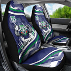 New Zealand Warriors Rugby Mascot Car Seat Cover Fierce Athlete Graphic in Sports Style