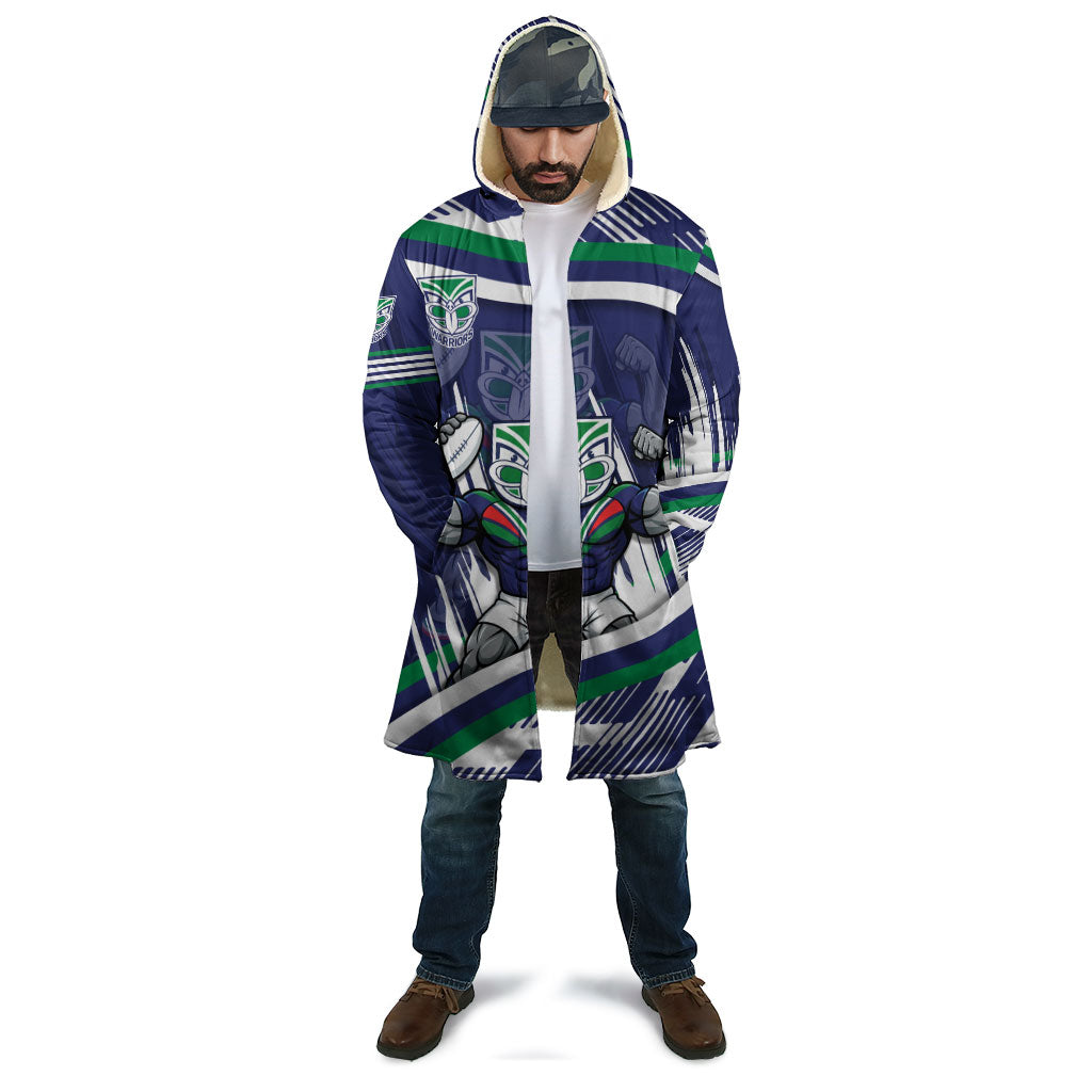 New Zealand Warriors Rugby Mascot Cloak Fierce Athlete Graphic in Sports Style