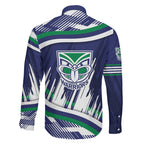 New Zealand Warriors Rugby Mascot Family Matching Mermaid Dress and Hawaiian Shirt Fierce Athlete Graphic in Sports Style
