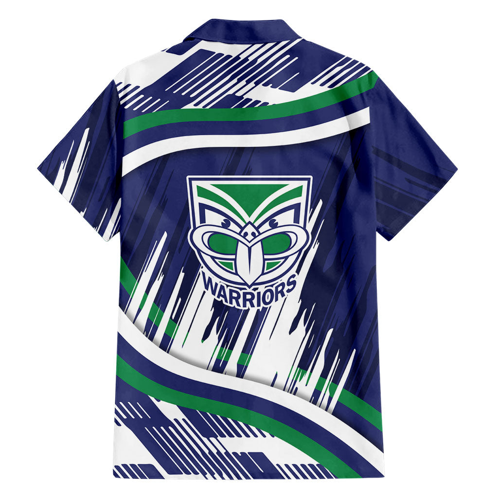 New Zealand Warriors Rugby Mascot Family Matching Summer Maxi Dress and Hawaiian Shirt Fierce Athlete Graphic in Sports Style