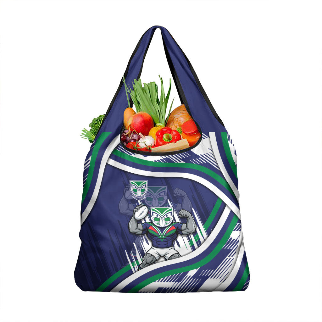 New Zealand Warriors Rugby Mascot Grocery Bag Fierce Athlete Graphic in Sports Style