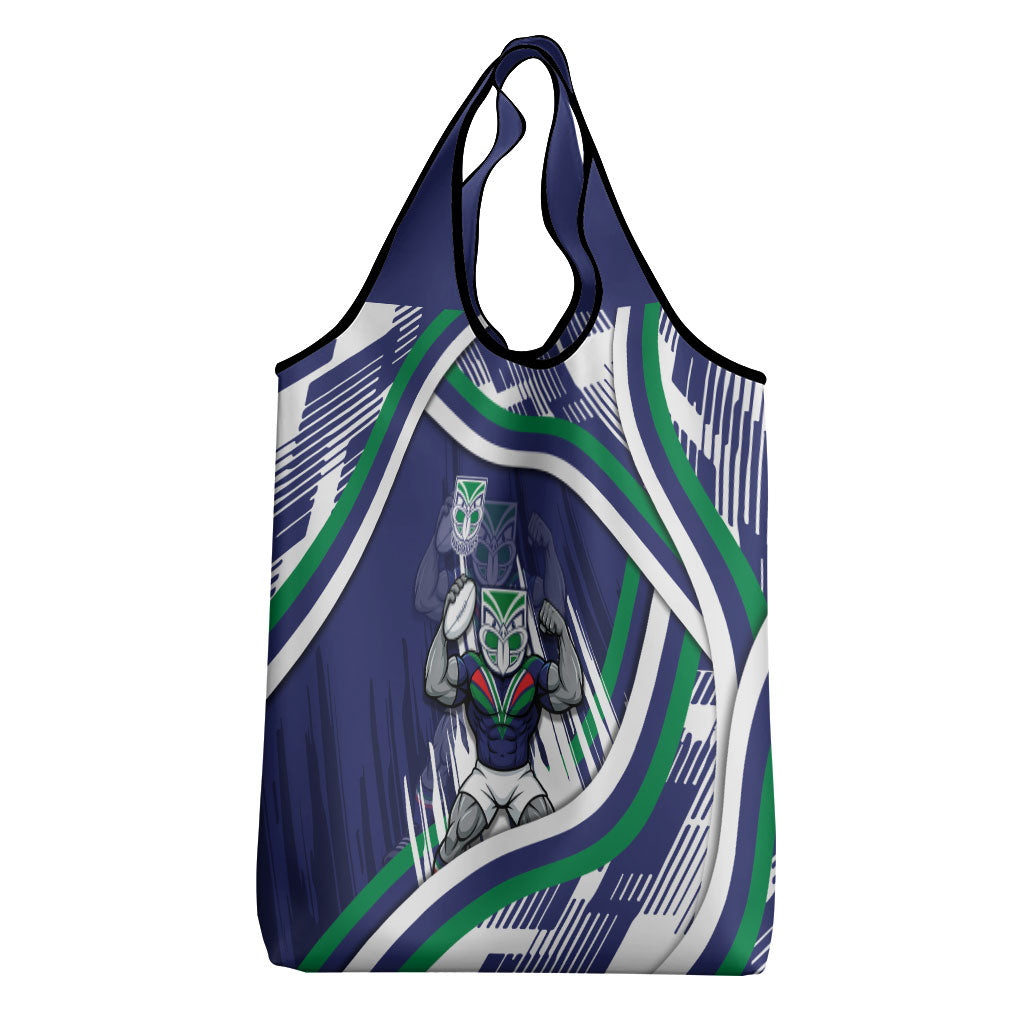 New Zealand Warriors Rugby Mascot Grocery Bag Fierce Athlete Graphic in Sports Style
