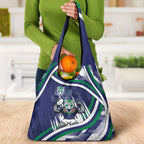 New Zealand Warriors Rugby Mascot Grocery Bag Fierce Athlete Graphic in Sports Style