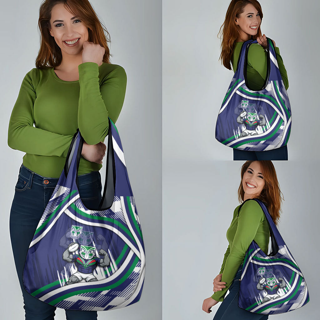 New Zealand Warriors Rugby Mascot Grocery Bag Fierce Athlete Graphic in Sports Style