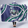 New Zealand Warriors Rugby Mascot Hooded Blanket Fierce Athlete Graphic in Sports Style