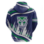 New Zealand Warriors Rugby Mascot Hoodie Fierce Athlete Graphic in Sports Style