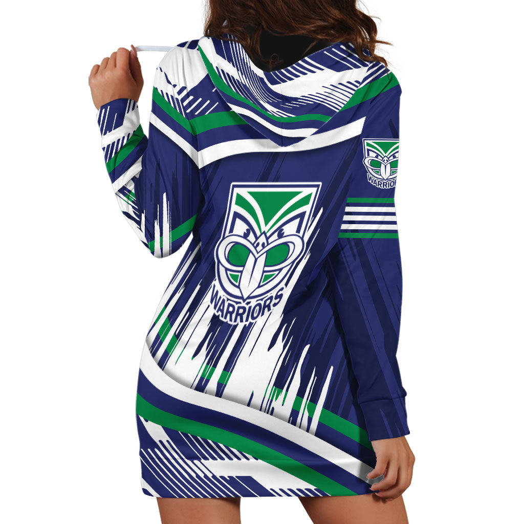 New Zealand Warriors Rugby Mascot Hoodie Dress Fierce Athlete Graphic in Sports Style