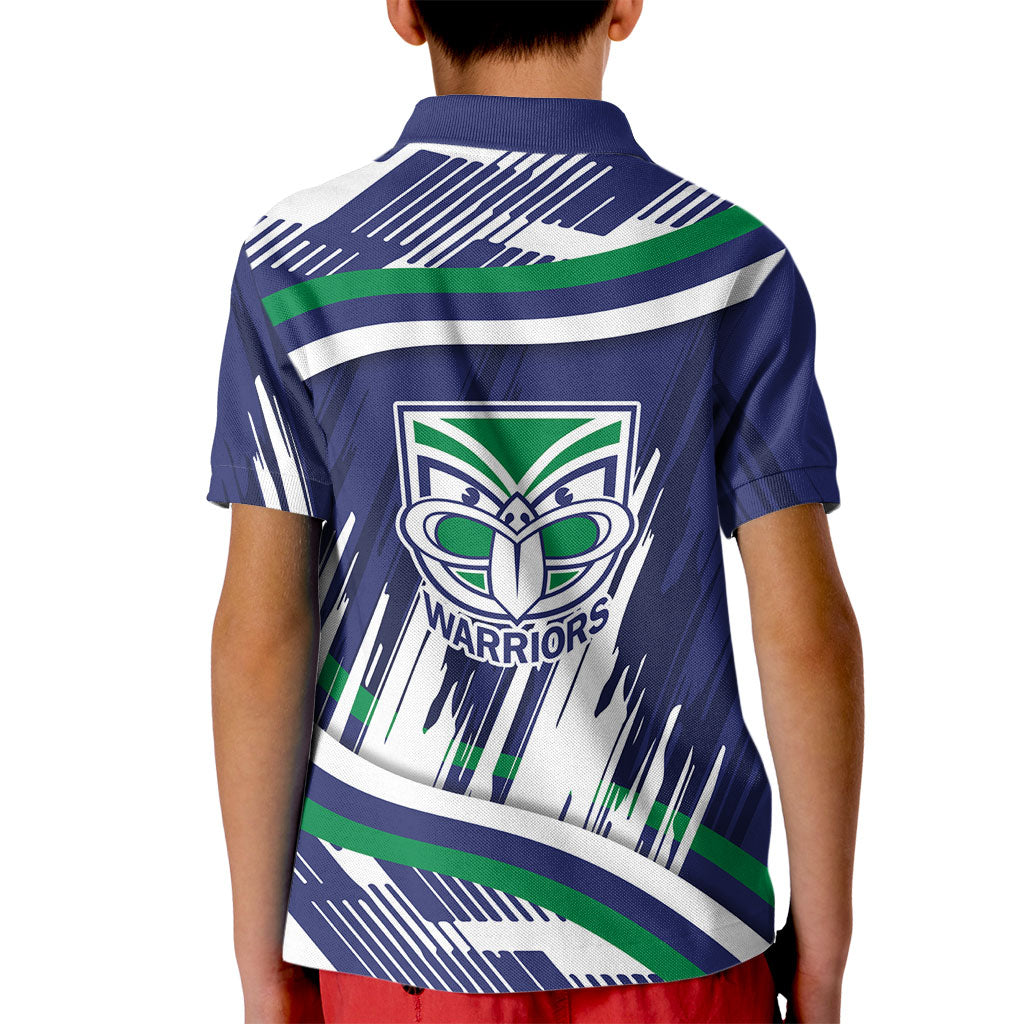 New Zealand Warriors Rugby Mascot Kid Polo Shirt Fierce Athlete Graphic in Sports Style
