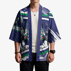 New Zealand Warriors Rugby Mascot Kimono Fierce Athlete Graphic in Sports Style